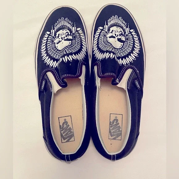RARE Vans Slip-On Chief Skull Men’s Sz 9 - Picture 5 of 7
